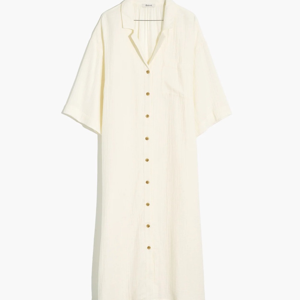 Madewell Lightestspun Cover-Up Maxi Shirtdress - Picture 3 of 3